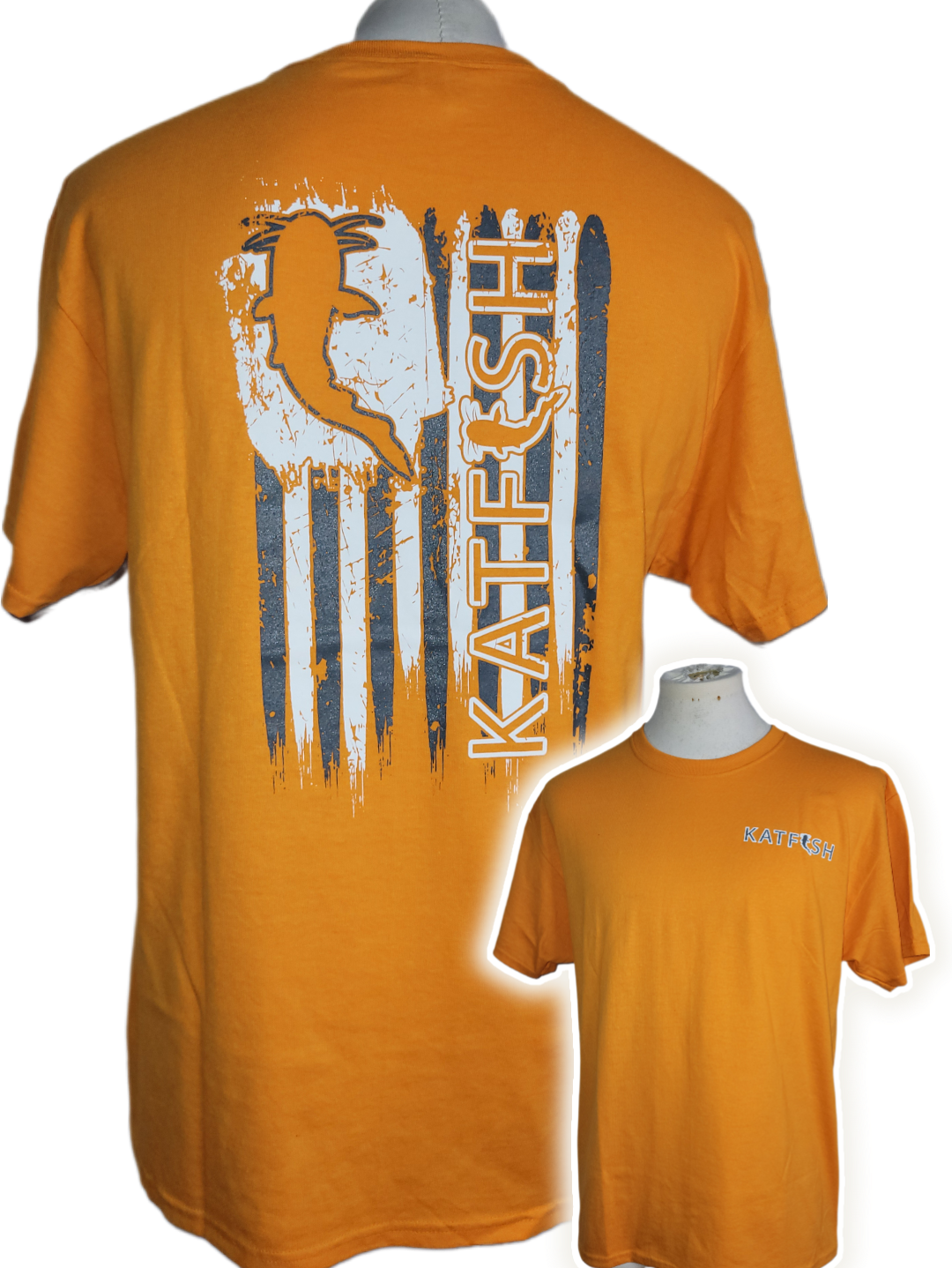Thrashed Flag Orange Tee-Shirt