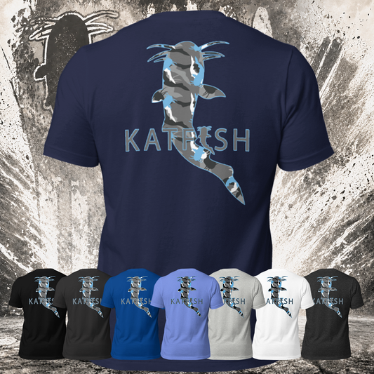 "BIGKAT KAMO" Tee-Shirts (Blue Camo)