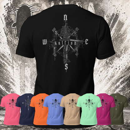 "Skeleton Compass" Tee-Shirts (BnW)