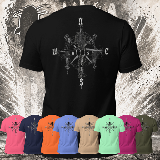 "Skeleton Compass" Tee-Shirts (BnW)