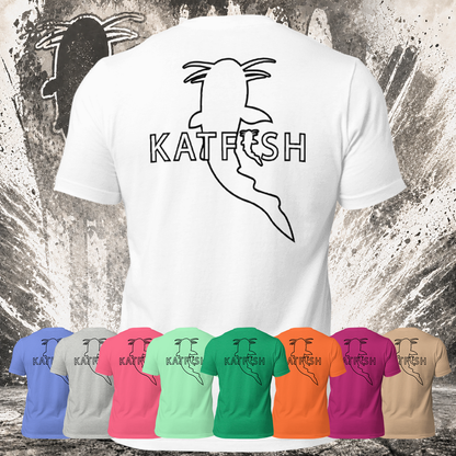"KATFISH Outline" Tee Shirts (Black Logo)