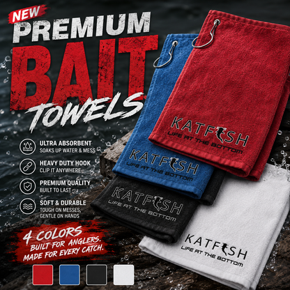 Premium Bait Towels (w/HOOK) (BnW logo)