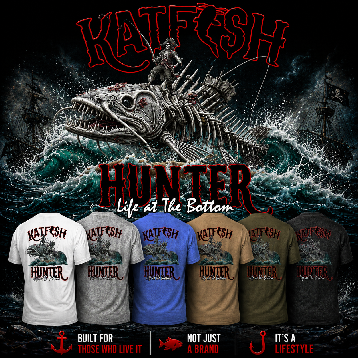 "KATFISH Hunter" Tee-Shirts