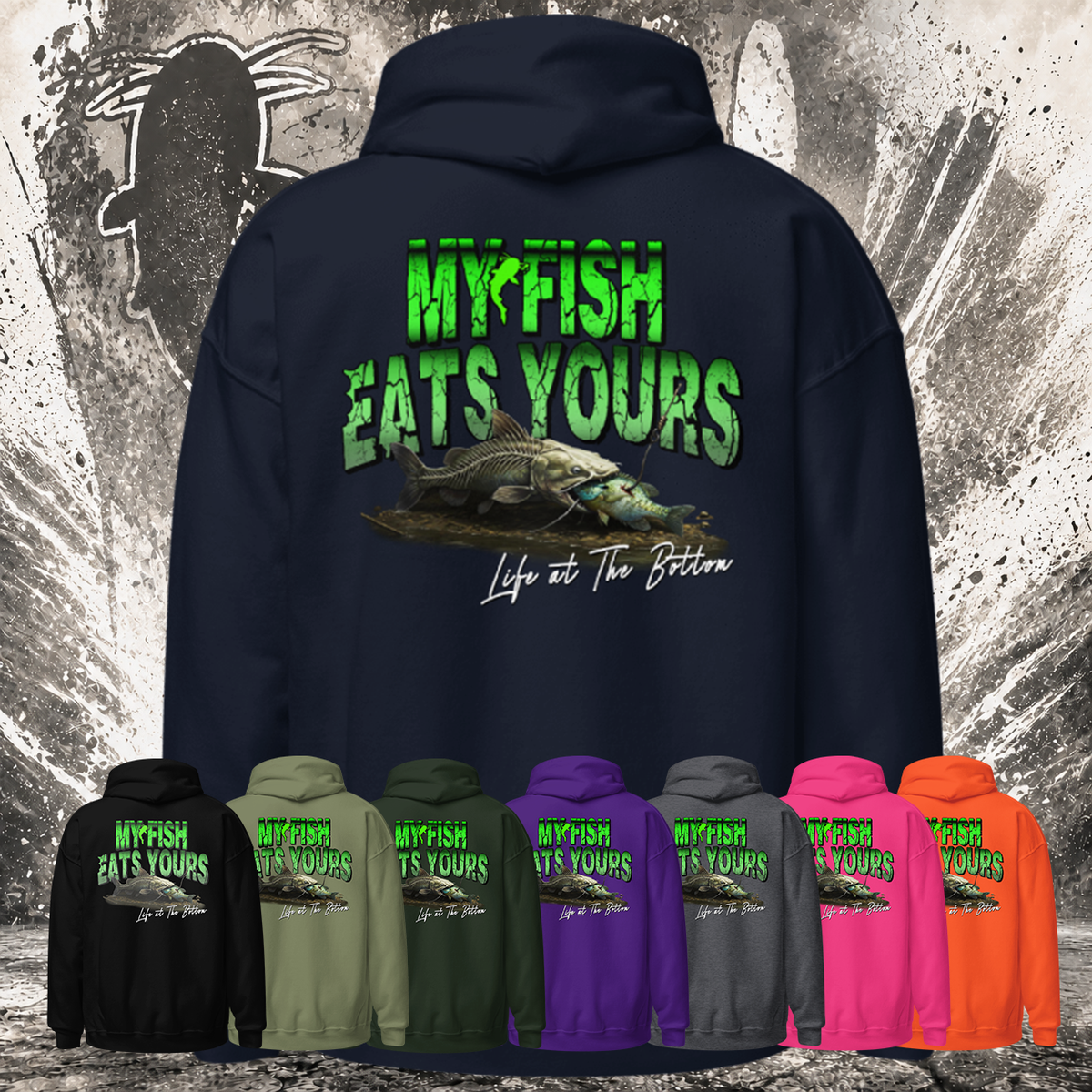 "My Fish Eats Yours" Catfishing Hoodie