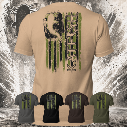 Thrashed FLAG Tee-Shirts (Army)
