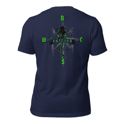 "Skeleton Compass" Tee-Shirts (Neon Green)