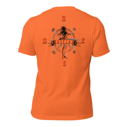"Skeleton Compass" Tee-Shirts (Neon Orange)