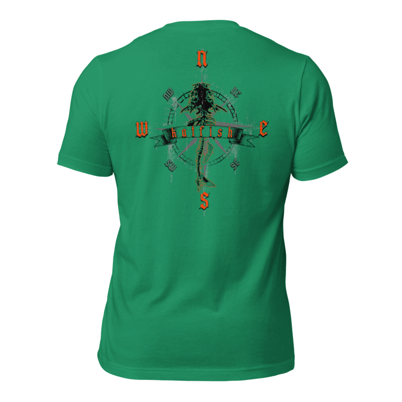 "Skeleton Compass" Tee-Shirts (Neon Orange)