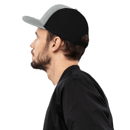 Simple Embroidered BnW (Snapback)