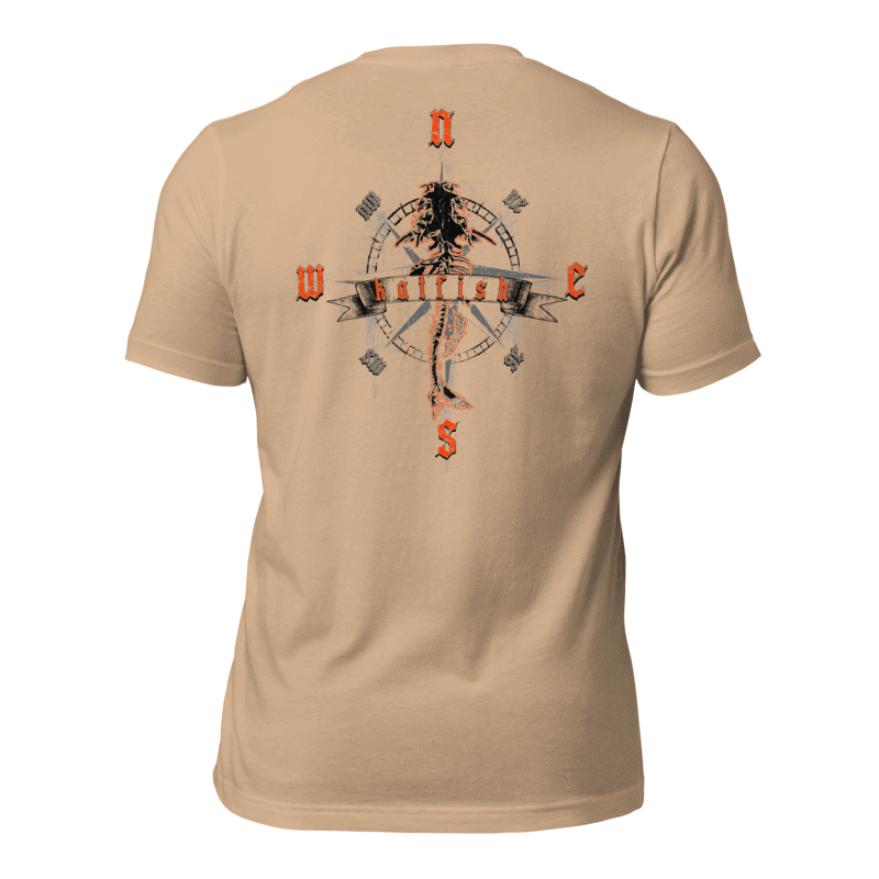 "Skeleton Compass" Tee-Shirts (Neon Orange)