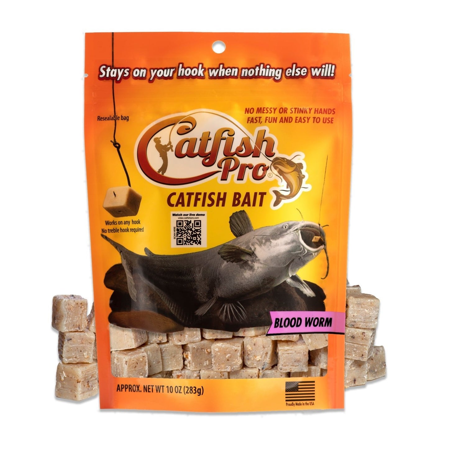 Blood Worm Catfish Bait