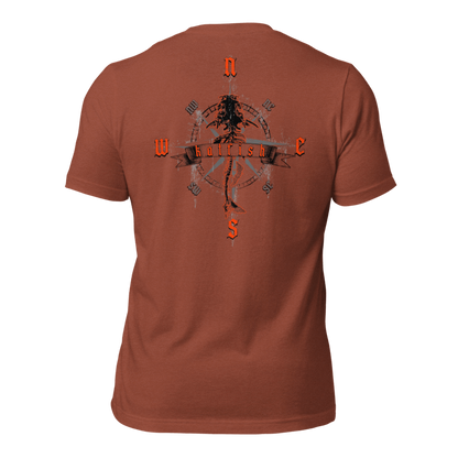 "Skeleton Compass" Tee-Shirts (Neon Orange)