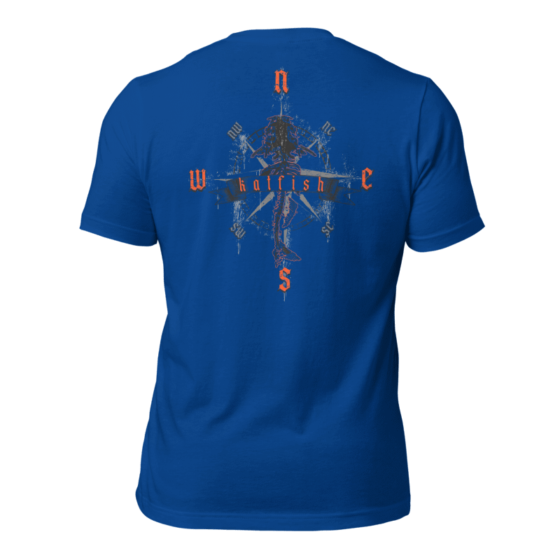 "Skeleton Compass" Tee-Shirts (Neon Orange)