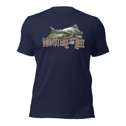 "Monsters are REEL" Tee-Shirts (White Logo)