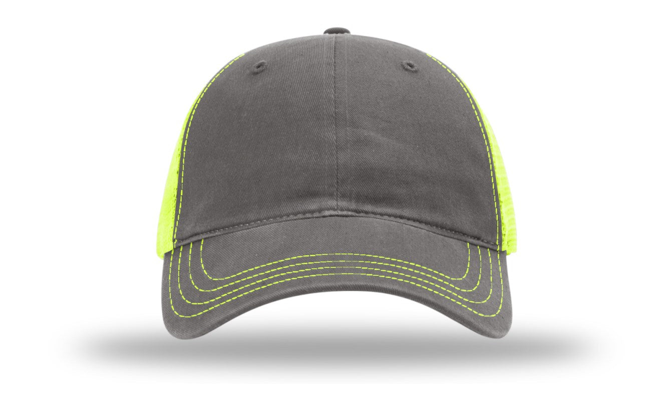 Dad hat - Charcoal / Neon Yellow