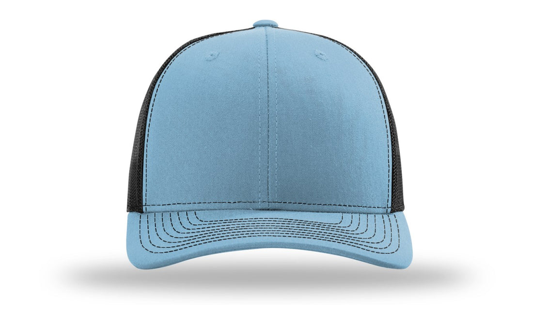 Trucker R112- Columbia Blue / Black – Katfish Clothing