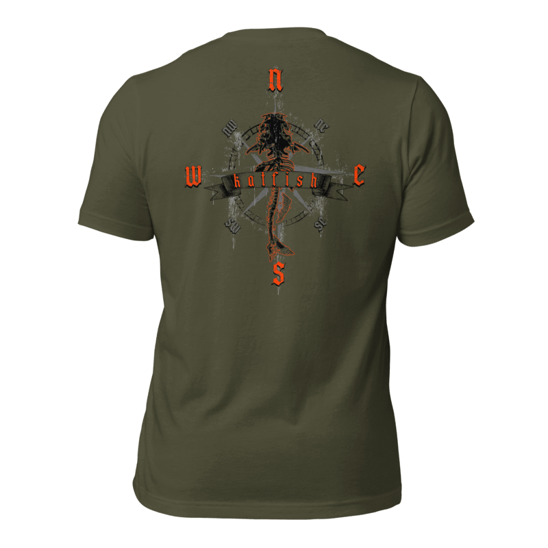 "Skeleton Compass" Tee-Shirts (Neon Orange)