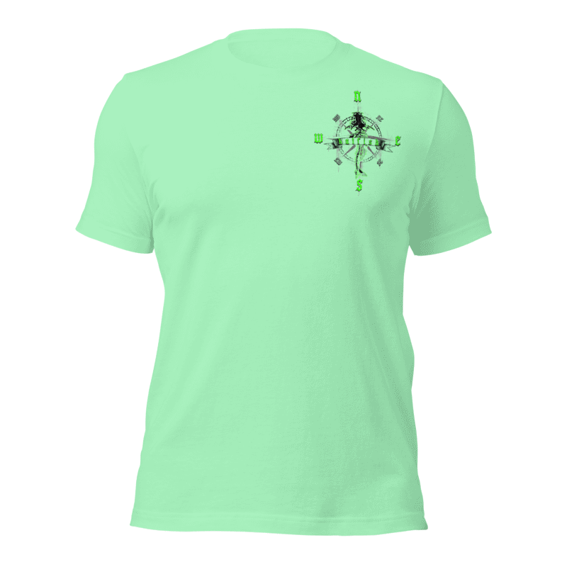 "Skeleton Compass" Tee-Shirts (Neon Green)