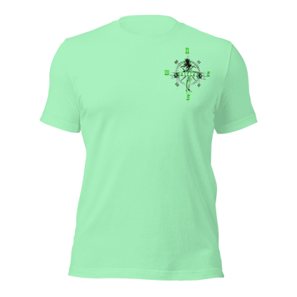 "Skeleton Compass" Tee-Shirts (Neon Green)
