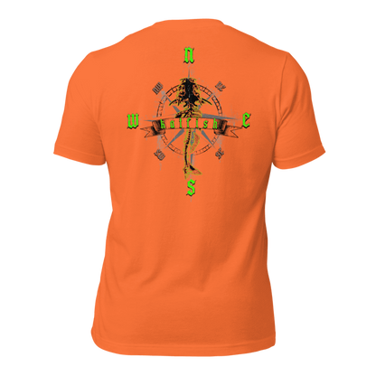 "Skeleton Compass" Tee-Shirts (Neon Green)
