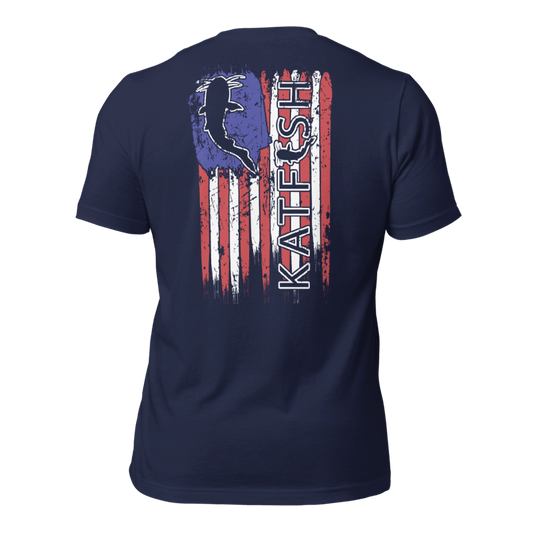 Thrashed Flag NAVY Tee-Shirt