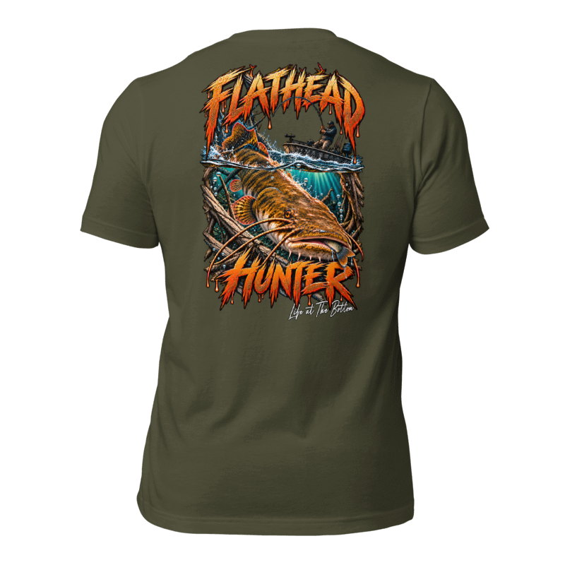"FLATHEAD Hunter" Catfishing Tee-Shirts