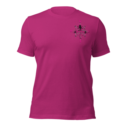 "Skeleton Compass" Tee-Shirts (Neon Pink)