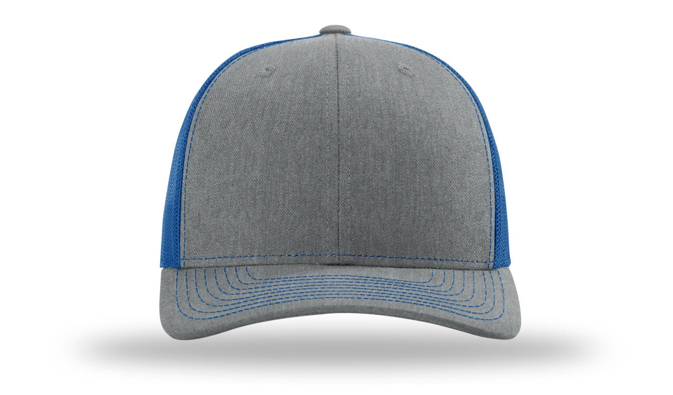 Trucker R112- Heather Grey / Royal