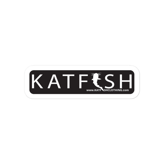 KATFISH Classic Black Decal (1'' x 4.5'')
