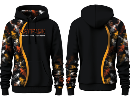 Orange Skeleton Pro-Hoodie